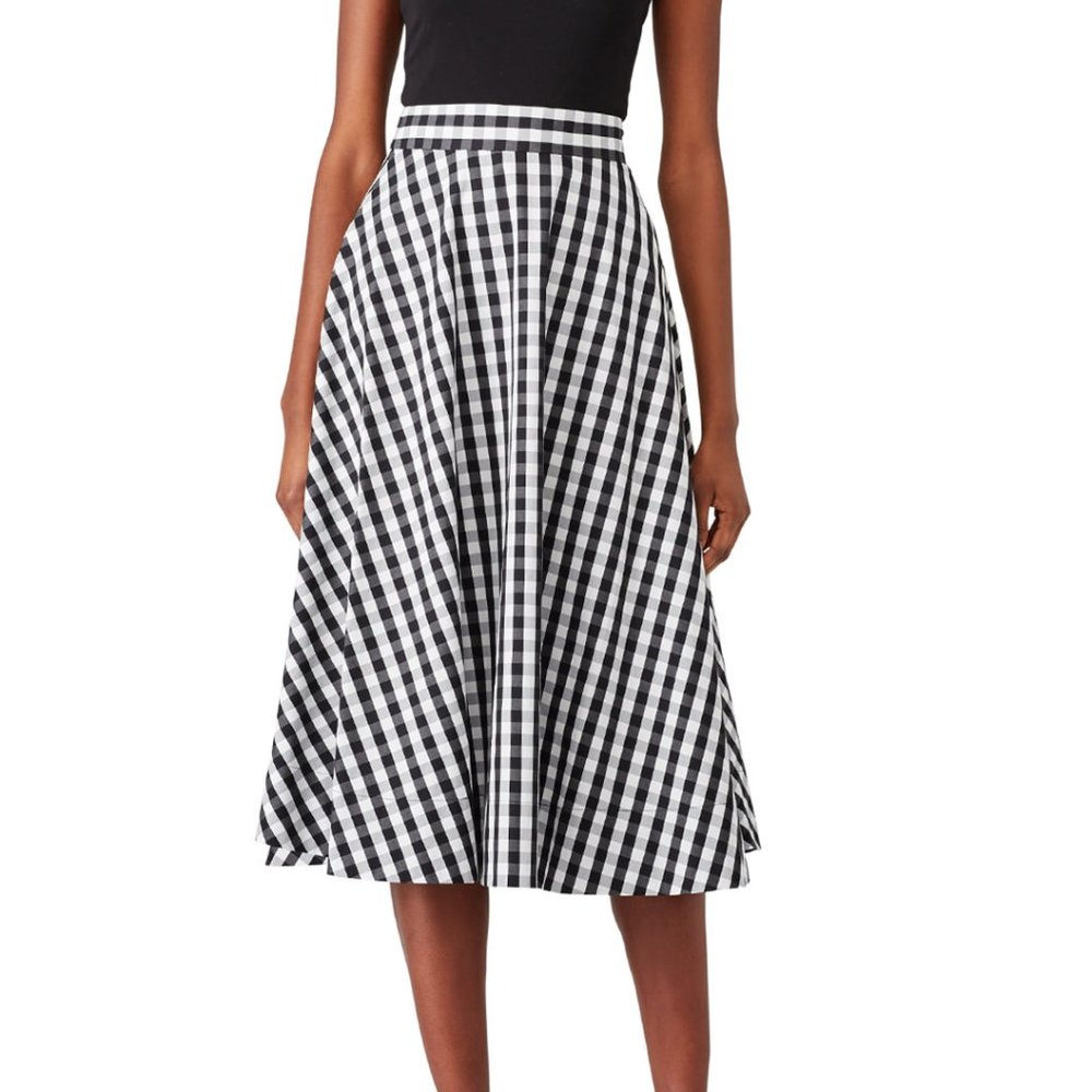 Kate Space gingham circle skirt